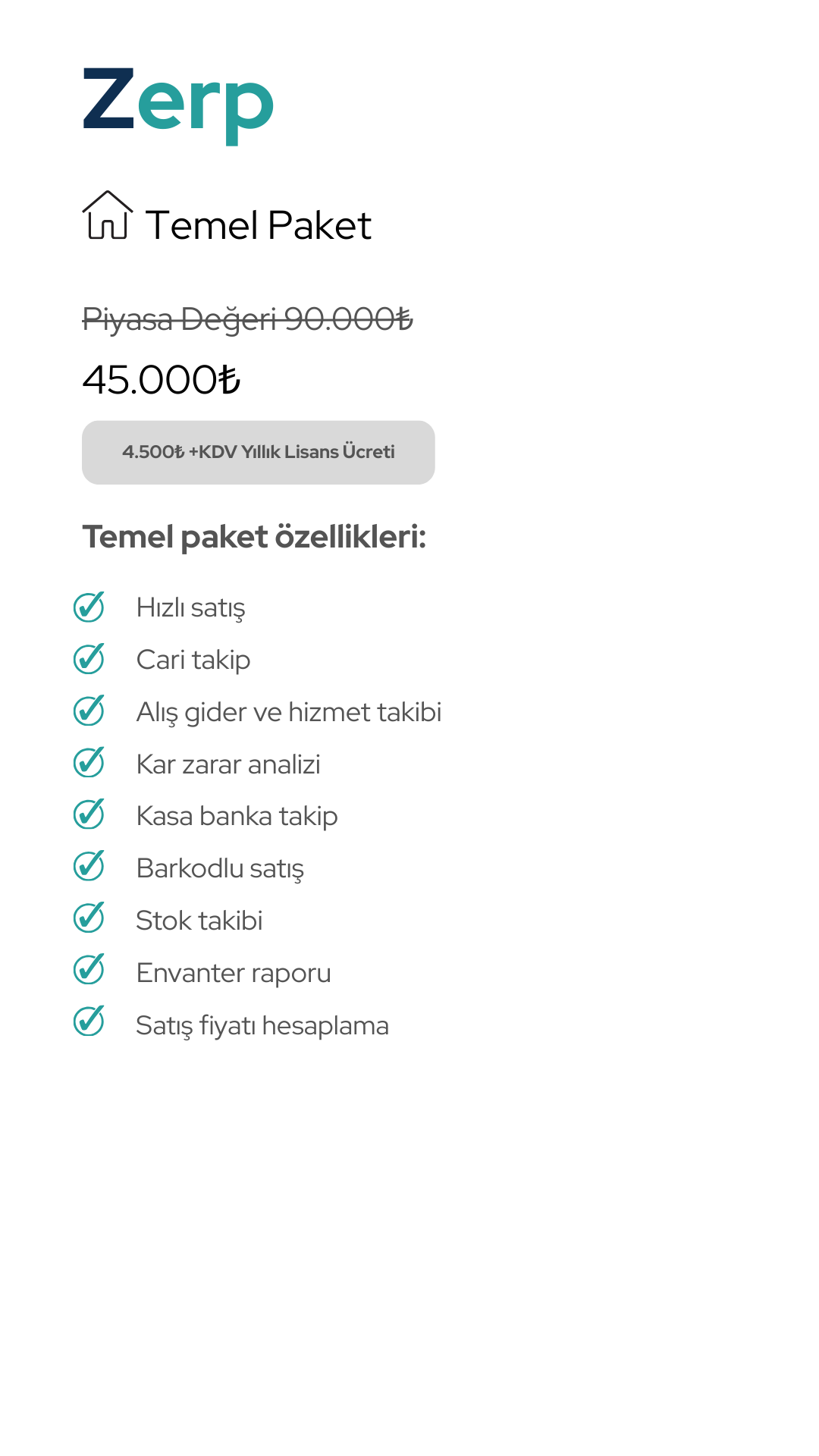 Fiyatlandırma 2